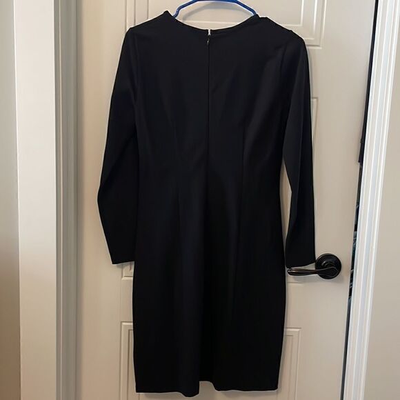 J. Crew Black Fitted Long Sleeve Dress - Picture 4 of 5